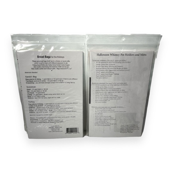 Sewing with Nancy Halloween Whimsy Pot Holders Pattern Bread Bagz Cotton Ginnys - Picture 2 of 4